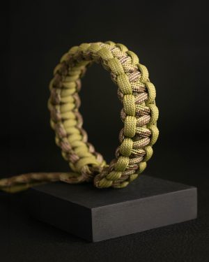 Pulsera Paracord Cobra Camo Verde / Verde Claro
