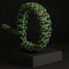 Pulsera Paracord Cobra Verde / Verde
