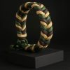 Pulsera Paracord FishTail Verde / Gris / Beige