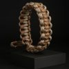 Pulsera Paracord Cobra Café / Bronce