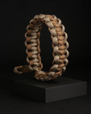 Pulsera Paracord Cobra Café / Bronce