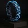 Pulsera Paracord Cobra Azul Marino / Celeste 1mm