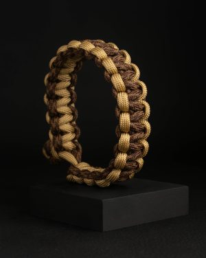 Pulsera Paracord Cobra Camo Café / Beige