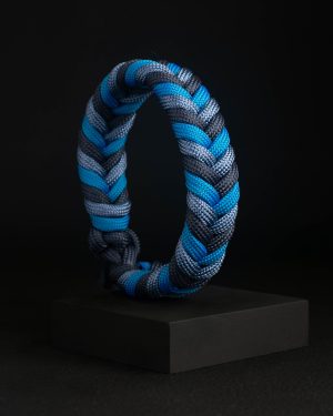 Pulsera Paracord FishTail Azul Marino / Celeste / Celeste Claro