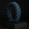 Pulsera Paracord Cobra Azul Marino / Turquesa Oscuro 2mm