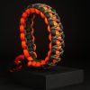 Pulsera Paracord Cobra Naranja Neón / Verde / Camo Verde 2mm