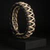 Pulsera Paracord Cobra Negro / Negro Líneas / Beige 2mm