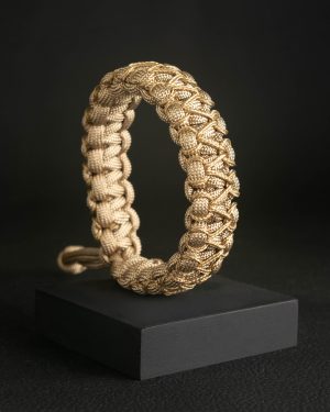 Pulsera Paracord Cobra Beige / Beige 1mm