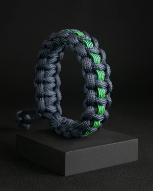 Pulsera Paracord Cobra Azul Marino / Camaleón Verde